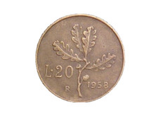1958 Italy 20 Lire KM# 97.1 -