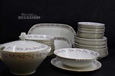 Servizio Di Piatti Pocellana Tedesco Floreale Da 12 Persone, 41 Pezzi