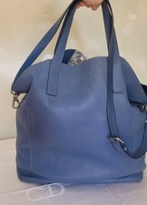 PRADA BORSA SHOPPER A SPALLA o Tracolla Pelle Blue