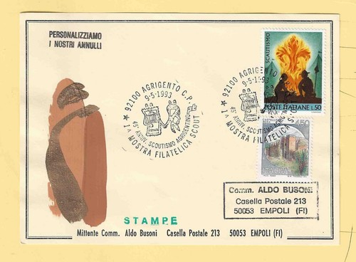 Marcofilia italia mostra - italia,