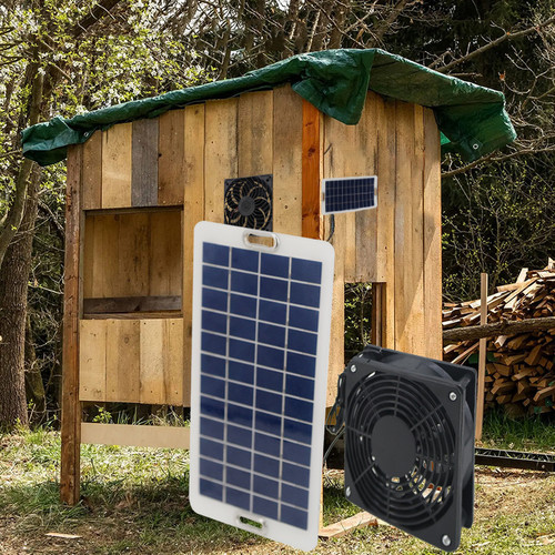 Kit ventilatore solare 23cm - kit,
