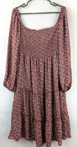 Auw abito floreale smock - abito,