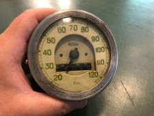 Strumento vintage epoca Contachilometri Metron Scala 120 Per Auto moto D’epoca