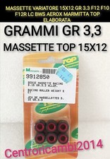 MASSETTE VARIATORE 15X12 GR 3.3 F12 R F10  BWS AEROX PER MARMITTA TOP ELABORATA 