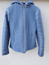 Giubbotto donna Enrico Coveri con cappuccio autunno-inverno. Tessuto Lana-nylon