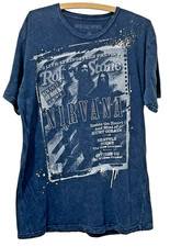The Rolling Stone Magazine Collezione Nirvana Grafica Uomo L Band Kurt Cobain