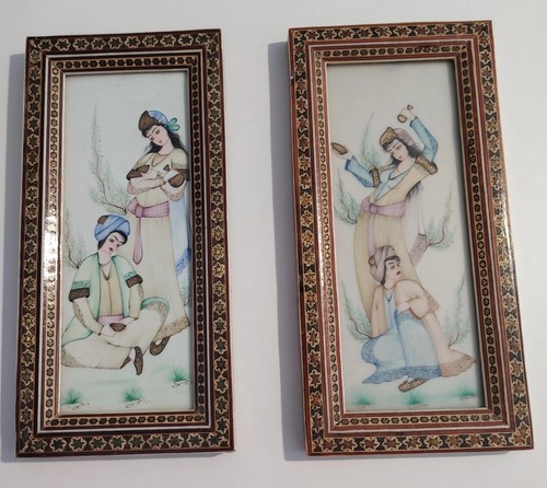 Coppia miniature persiane - coppia, su