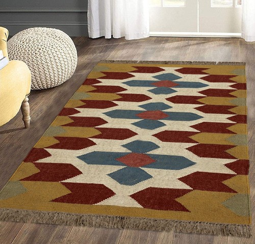 Tappeto zona lana iuta - tappeto, kilim