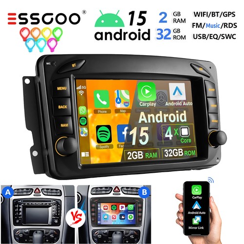 Autoradio gps carplay 32g per - gps,