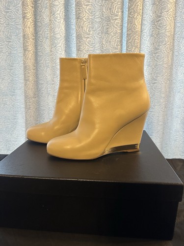 Stivali chanel beige - stivali,