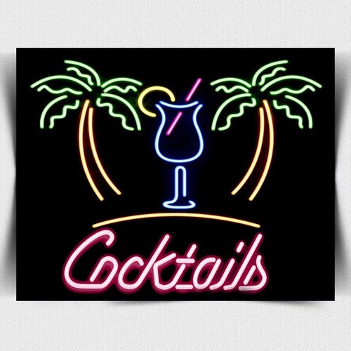 Insegna neon style cocktail - neon,