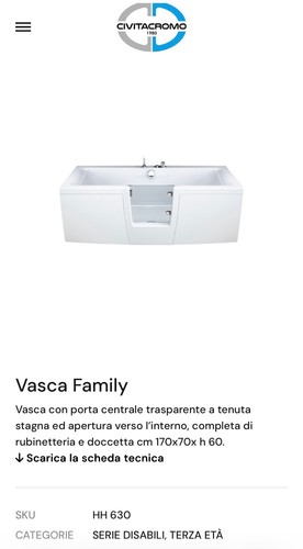 Vasca bagno con sportello - bagno,