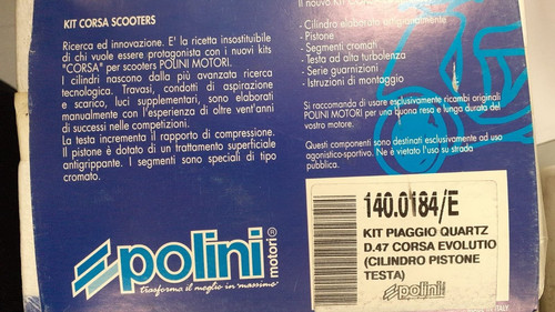 Polini 140 0184 - polini, piaggio