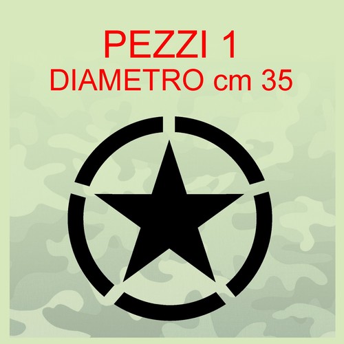Adesivo stella per jeep cj3 - adesivo,