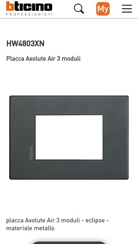Bticino hw4803xn axolute - bticino, air