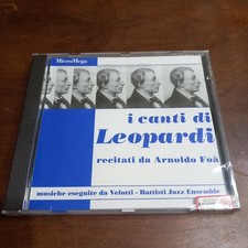 Raro Cd Sigillato - I Canti di Leopardi Recitati da Arnoldo Foa - MicroMega 5/98
