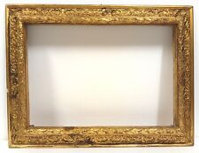 CORNICE LIBERTY antica in legno e pastiglia dorata di alta qualità 3di3