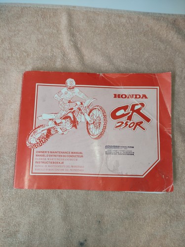 Cr250r honda 1997 manuale - honda, del
