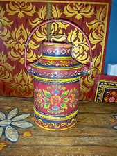 VINTAGE INDIAN HAND PAINTED