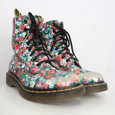 Anfibi Dr. martens con fantasia floreale  taglia 37  da donna