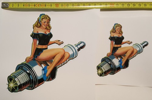 Adesivi pin girl old - adesivi,