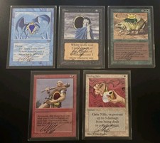 Magic MTG 1/1 Mox Set Altered And Signed By Dan Frazier