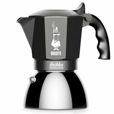 Bialetti Brikka Induzione Moka Nero Acciaio Inox Alluminio Acciaio Silicone