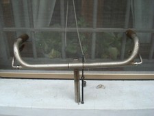 WHITE handlebar, nickel