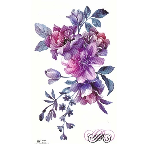 Tatuaggio temporaneo fiori