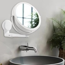 Specchio Trucco da Parete con Luce LED, Ingrandimento 5X, 3 Colori