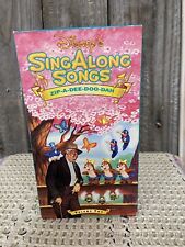 Disney Sing Along Songs Zip A Dee Doo Dah VHS Video Tape Vo1 2