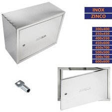 Cassetta Contatore Acqua Sportello Acciaio Inox Portello Zincato