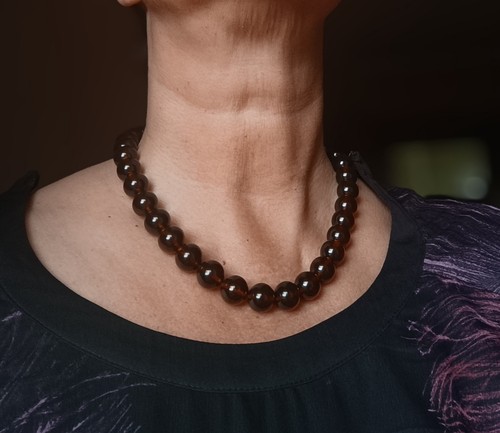 Collana ambra ciliegia - collana,