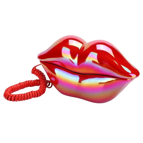 Telefono fisso labbra rosse - telefono,