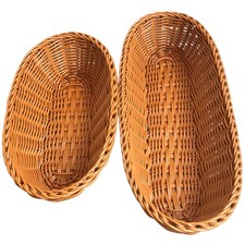  2 Pcs Woven Bread Baskets