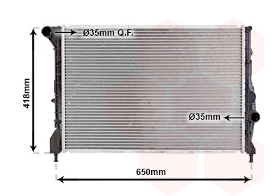 Radiatore motore van - van, wezel