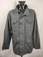 Giacca Barbour blu da uomo leggera XXL Man Cotton Linen Sapper Jacket size XXL