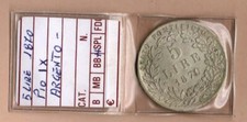 MONETA 5 LIRE  PIO IX 1870  '