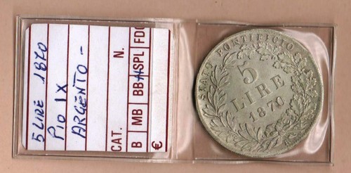 Moneta lire pio - moneta, '
