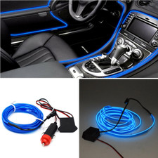 Striscia Filo Atmosfera Blu Decorazione Interni Auto LED 2M Luce Lampada Accessori
