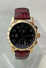 EBERHARD & CO TAZIO NUVOLARI CHRONOGRAPH GOLD - 1 YEAR WARRANTY !
