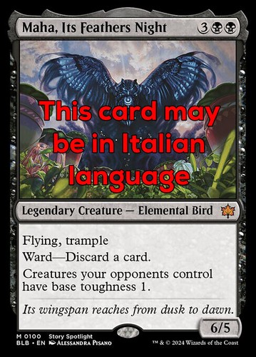 Mtg maha its feathers night - its,