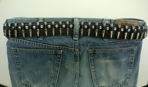 Cintura bullet borchie pelle - cintura,