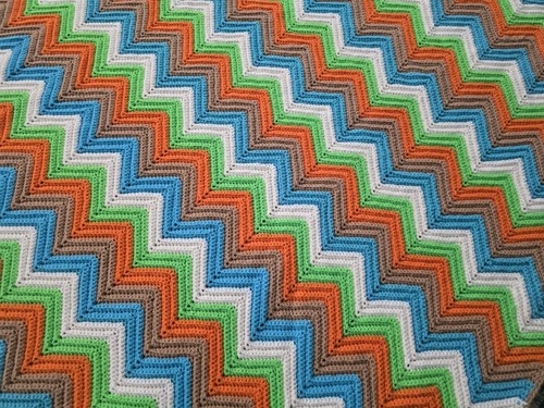 Coperta vintage chevron - coperta,