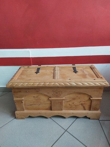 Baule cassettone antico - baule,