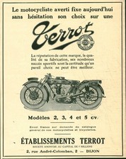 Publicité ancienne moto