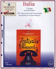 MASTERPHIL - Foglio Aggiornamento 5 € - Antonio Meucci - 2021