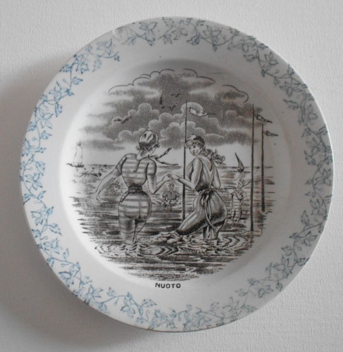 Piatto ceramica societa - piatto, in