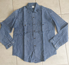 CAMICIA DENIM JEANS GLOVERALL TAGLIA M NO SELVEDGE NO CHAMBRAY