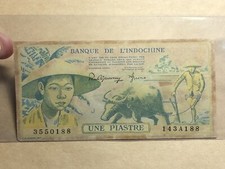 1 Banconote Piastre Indocine 1949-1951 Vintage RARA_negozio LDP.